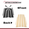 Lexus ES (1997-2001) Carbon Fiber Black 6 Pcs Door Pillar Window Trim