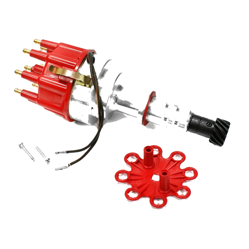 Holden 253 304 308 Billet Aluminum Distributor - Red Cap