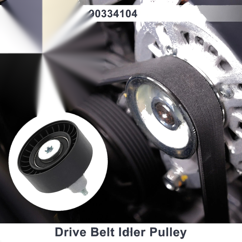 Porsche Cayenne (2020-2024) Black 1 x Piece Drive Belt Idler Pulley