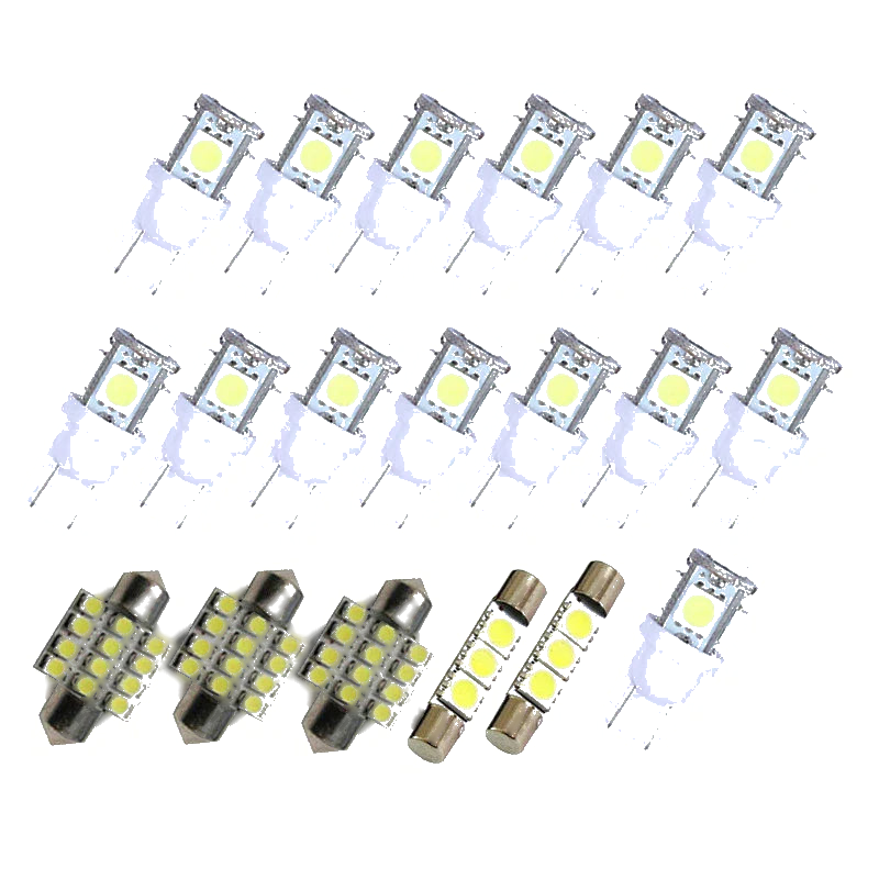 Honda Ridgeline 19 x White LED Dome Map Courtesy Lights (2006-2014)