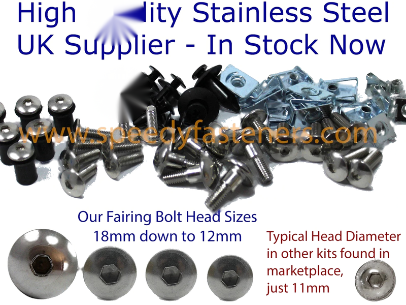 Suzuki GSX-S1000F Stainless Screws Clip Kit (2015–2021)