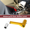 Bosuer Cheetah Gold Tone Silver Tone Folding Gear Shifter Lever