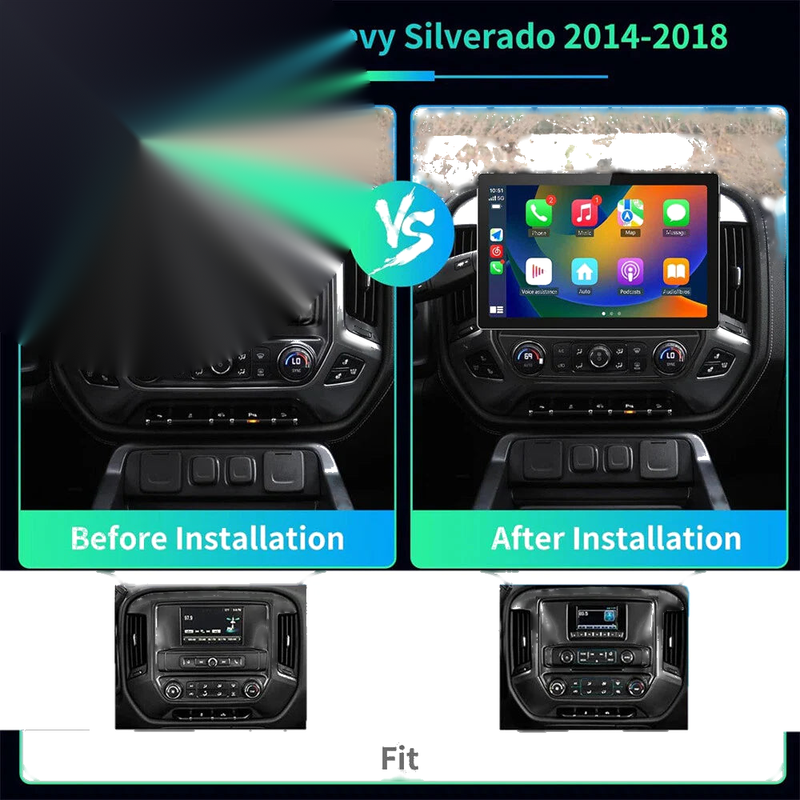 Chevrolet Silverado 13" Android Car Stereo GPS Navigation (2014-2018)