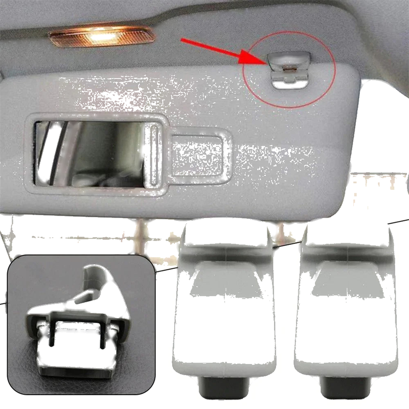 Mitsubishi Lancer, Outlander, ASX Sun Visor Holder Clips Grey