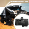 Jeep Wrangler License Plate Holder with Lamp (2007-2018)