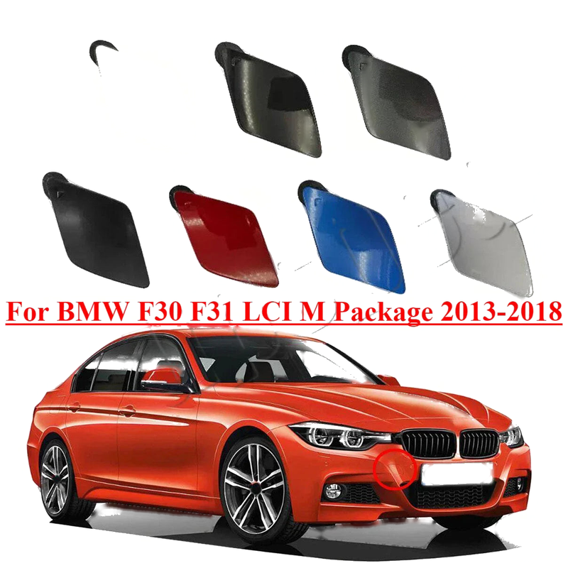 BMW F30 F31 LCI M Package Front Bumper Tow Hook Eye Cover Cap (2013–2018)
