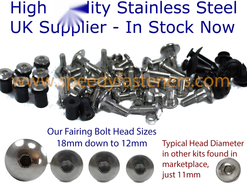 Suzuki GSX-R1000 Bolts Set / Stainless Steel / Fairing Bolts (2009–2016)