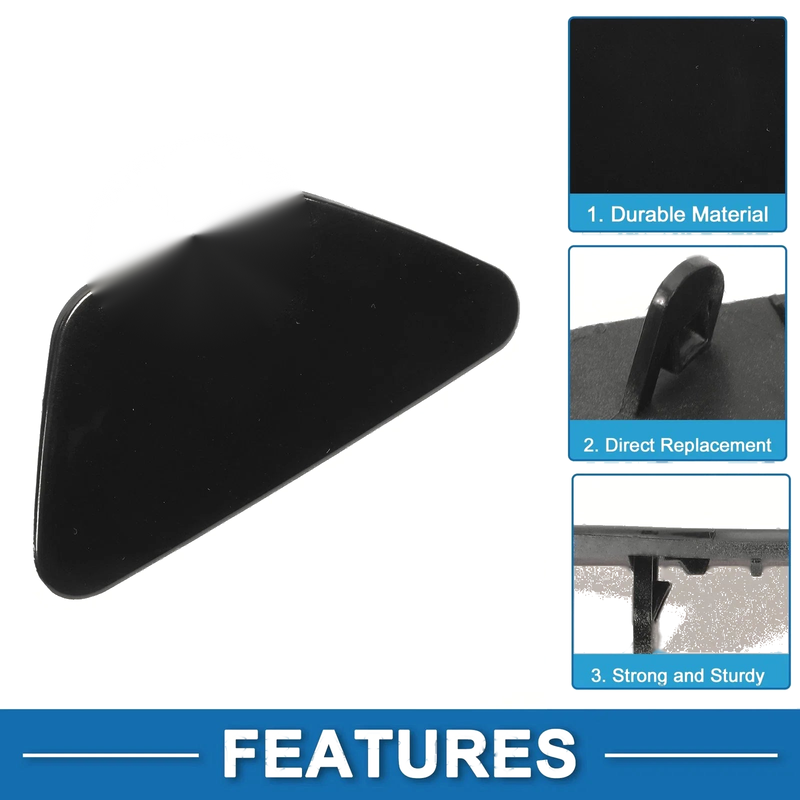 BMW 528i (2011-2016) Black Washer Nozzle Cover Cap Front Right