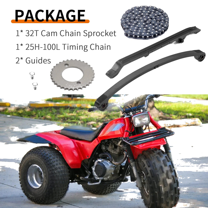 Honda ATC185S Timing Chain Guides Cam Chain Sprocket (1981–1983)