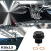 Car Motorcycle Boat Black Set M16x1.5 Engine Oil Drain Plug with Gasket
