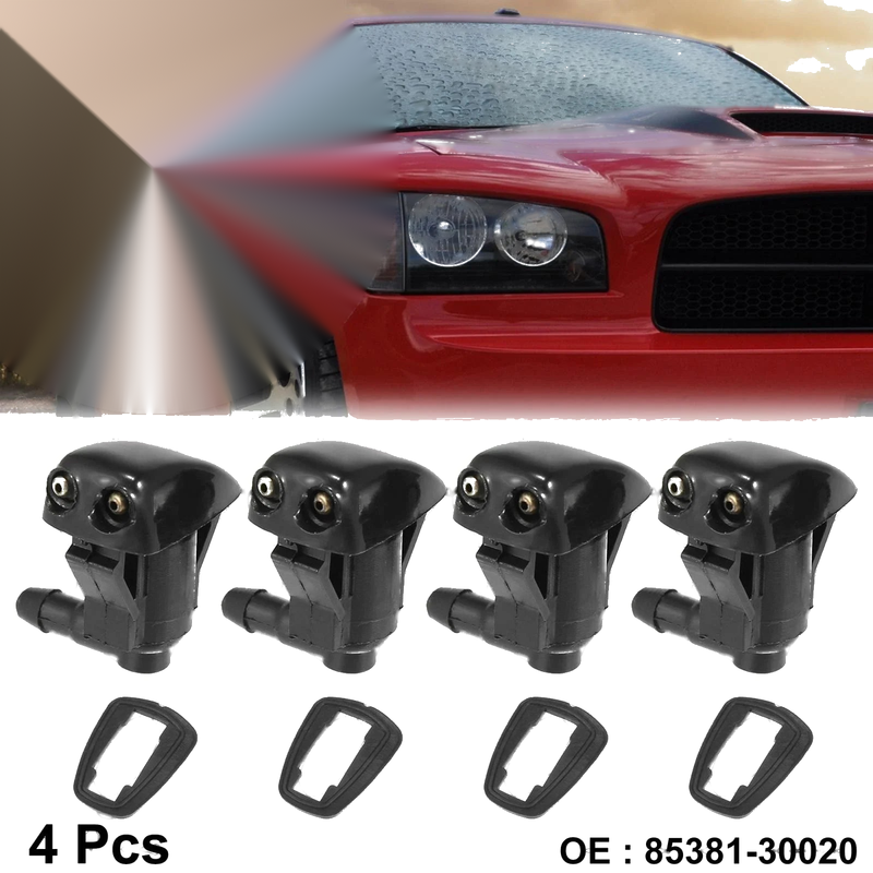 Toyota Corolla 4pcs Front Windshield Washer Nozzles