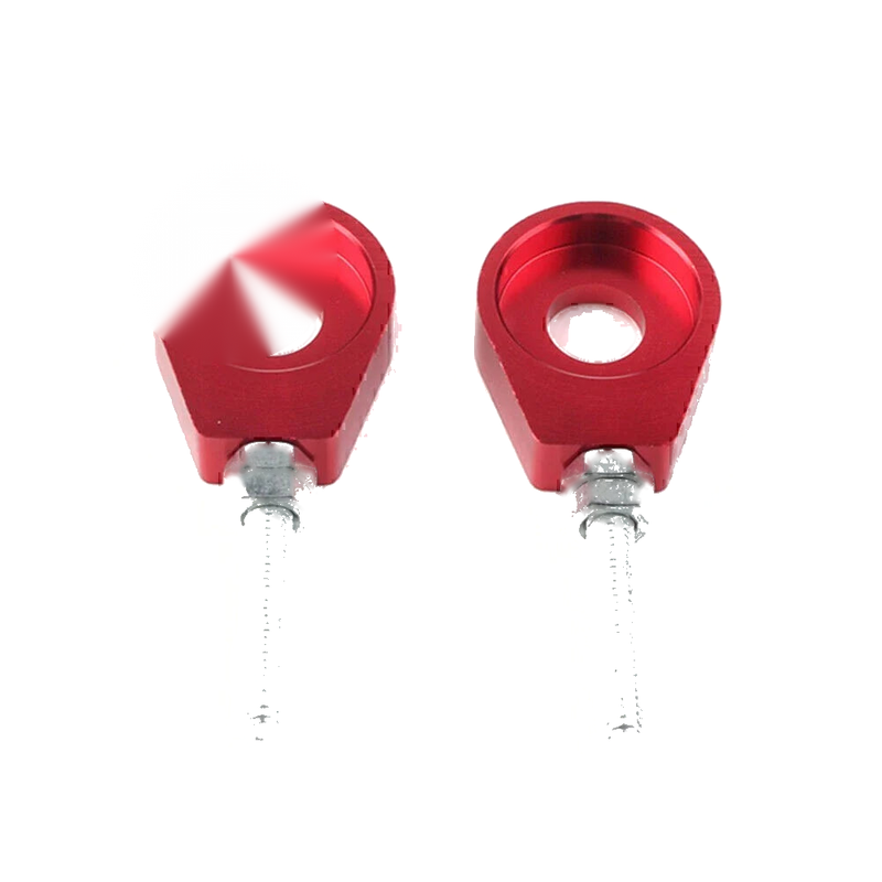 Pit Quad Dirt Bike ATV CRF50 Red 12mm Chain Adjuster Block Tensioners