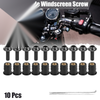 10pcs M5 5mm Windscreen Screws Fairing Windscreen Screw Titanium Tone