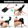 Universal Use 8 x 12-24V Plastic Wired Mini Inline Blade Fuse Holders