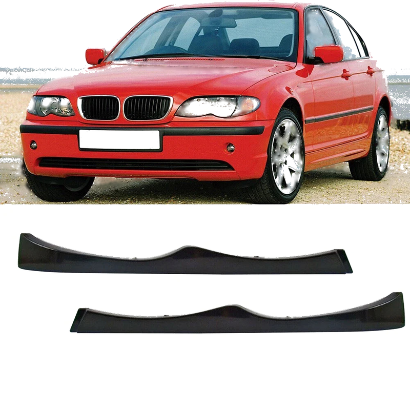 E46 325i 325xi 2 x Headlight Eyebrow Lower Cover Trim (1998–2005)