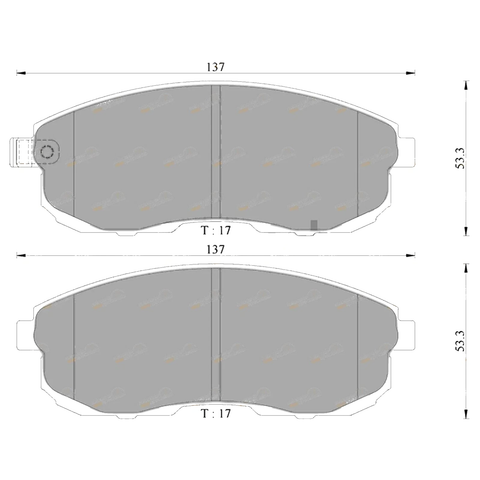 Nissan Cefiro NA31 2.0L Front Disc Brake Pad Set (1988 - 1990)