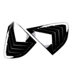 BMW X4 Glossy Black Rear Window Louver Cover (2014-2018)