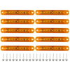 Car Truck Trailer 10 x Amber 9 LED Sealed Side Marker Clearance Lights