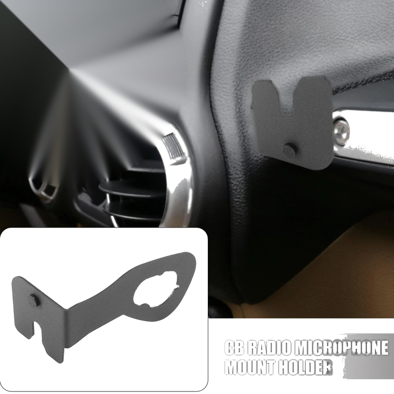 Jeep Wrangler JK JKU Microphone Holder Mount Bracket Kit (2011-2018)