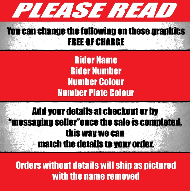 Yamaha YZF 250 (1998-2002) FORTRESS STYLE Graphics Custom Decal Kit