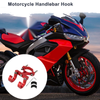 Arc Aluminum Alloy Motorcycle Hanging Hook Hexagon Wrench Screw Washer 1Set Red