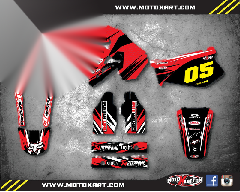 Honda CR 125 DIGGER STYLE Custom Graphic Kit (1995-1997)