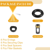 Toyota 6 x Fuel Injector O Rings (NBR Rubber, Black)