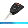 Chrysler Car Key Shell Case 4 x Key Button
