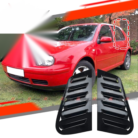Golf MK4 5-Door Hatchback Glossy Black Rear Window Louver Cover (1997–2004)