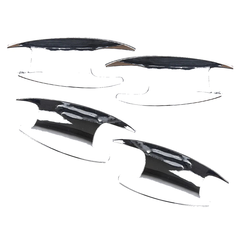 Benz C E GLC Class Silver Door Handle Bowl Cover Trim (2015-2023)