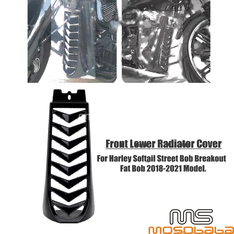 Harley Softail Street Fat Bob FXBB FXFB Radiator Guard Chin Spoiler (2018-20)