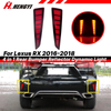 Lexus RX Red Lens Rear Bumper Reflector Brake Signal Light (2016–2018)