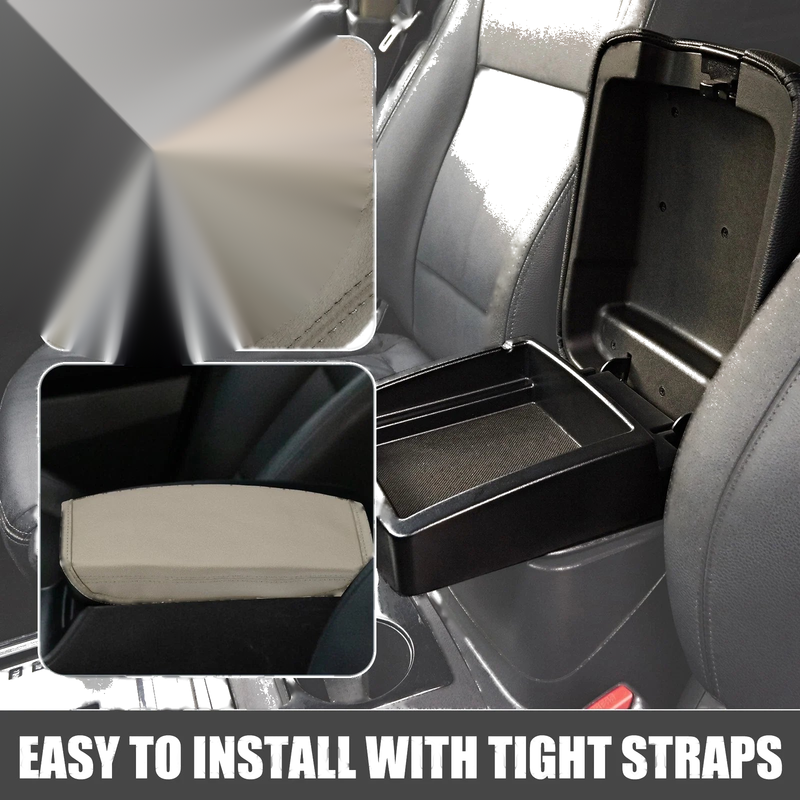 Hyundai Tucson (2022-2023) Faux Leather Beige Car Center Console Cover Pad