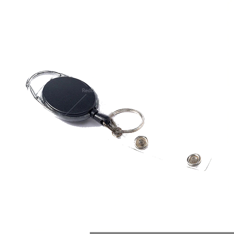 10 x Oval Key Rings Retractable ID Pull Holder Reel Belt Clip