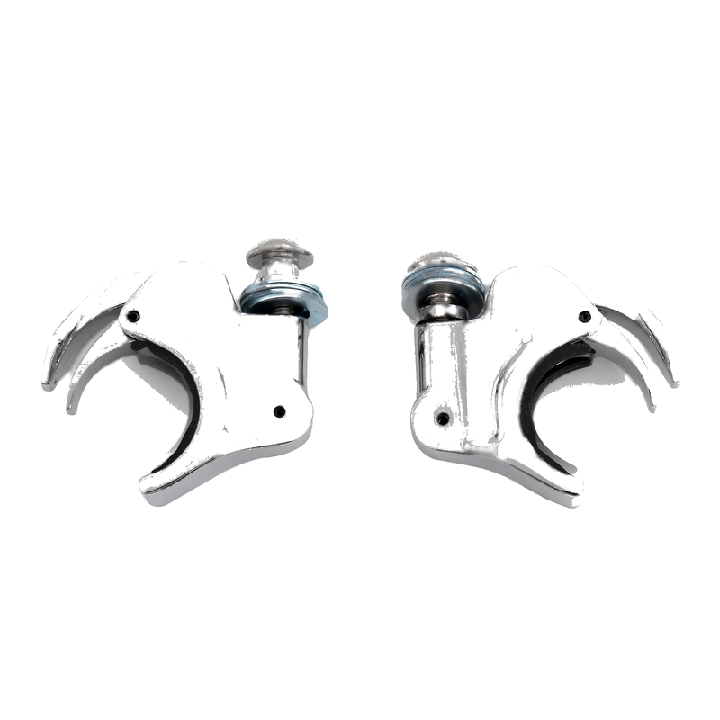 Harley Dyna Sportster XL 883 1200 CHR Generic Pair 39mm Windshield Windscreen Clamps
