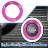 Dodge Charger Challenger Alloy Rose Red Engine Start Button Sticker