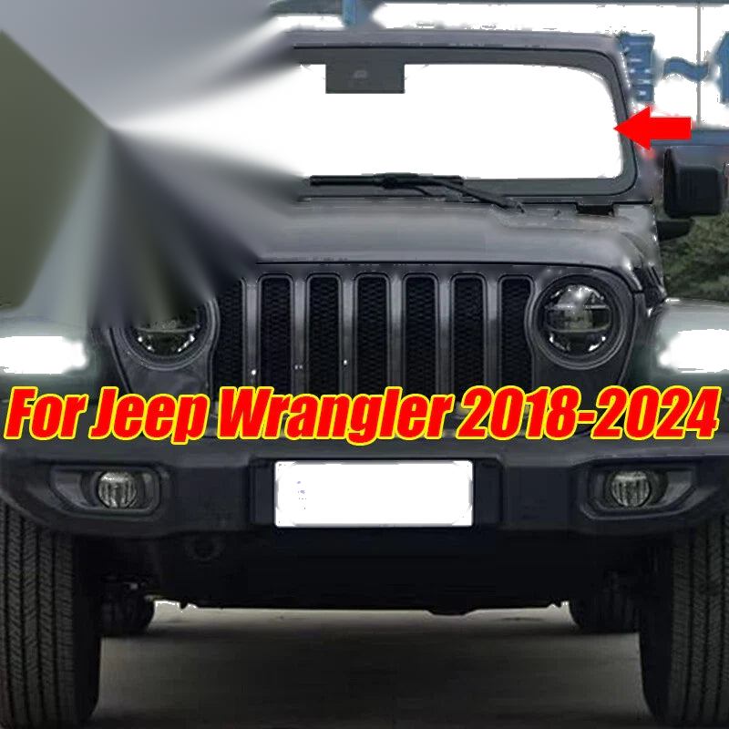JEEP Wrangler Front Windshield Silver Privacy Sunshade Cover (2018–2024)