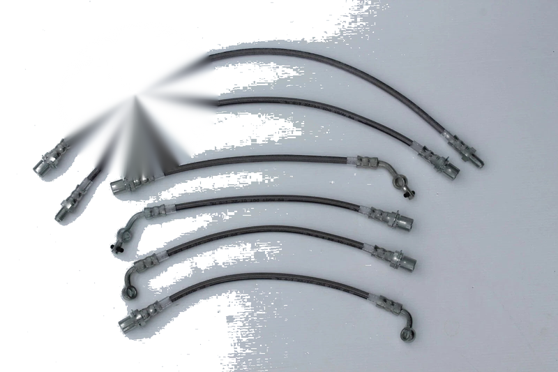 80 Series Land Cruiser Braided Brake Hose Set (6) (5/90-8/92)
