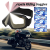 Motorcycle Riding Goggles Yellow Lens Black Frame PC