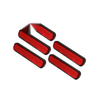 Motorbike Bike Safety Red 5pcs 3.66x0.83in Reflector Oval