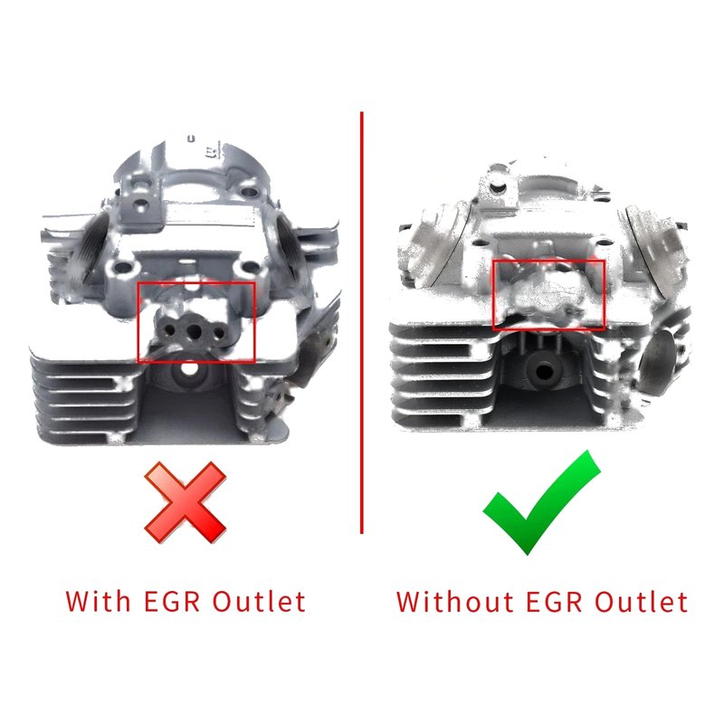 Yamaha TT-R125 Engine Head Cylinder without EGR (2000–2022)