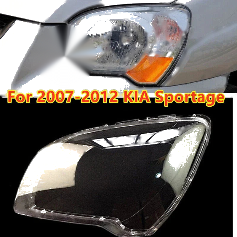 KIA Sportage Left Side Headlight Lens Clear Lamp Cover Seal (2007–2012)