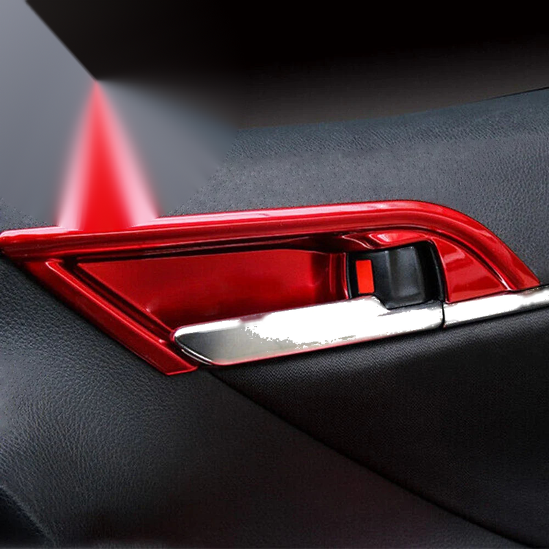Toyota Camry 4 Pcs Red Door Handle Bowl Covers (2018-2023)