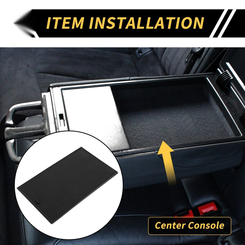 Chevy Silverado 1500 and GMC Sierra 1500 Black Center Console Organizer Pad
