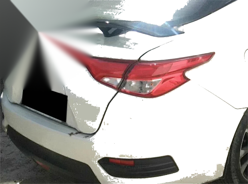 Hyundai Elantra Sedan ABS Rear Wing Spoiler (2011-2016)