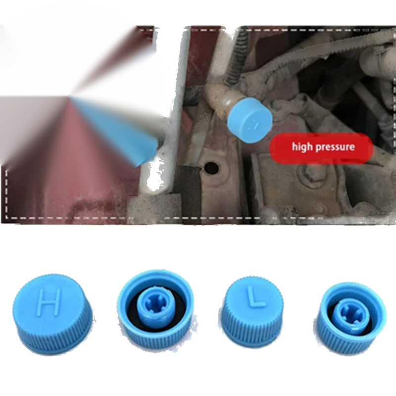 Auto M9X1.0 M10X1.0 30X A/C Charging Valve Dust Cover Caps
