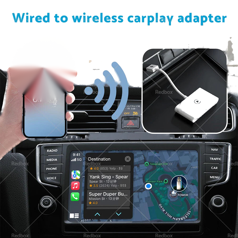 Apple iOS Auto Navigation Wireless USB CarPlay Adapter