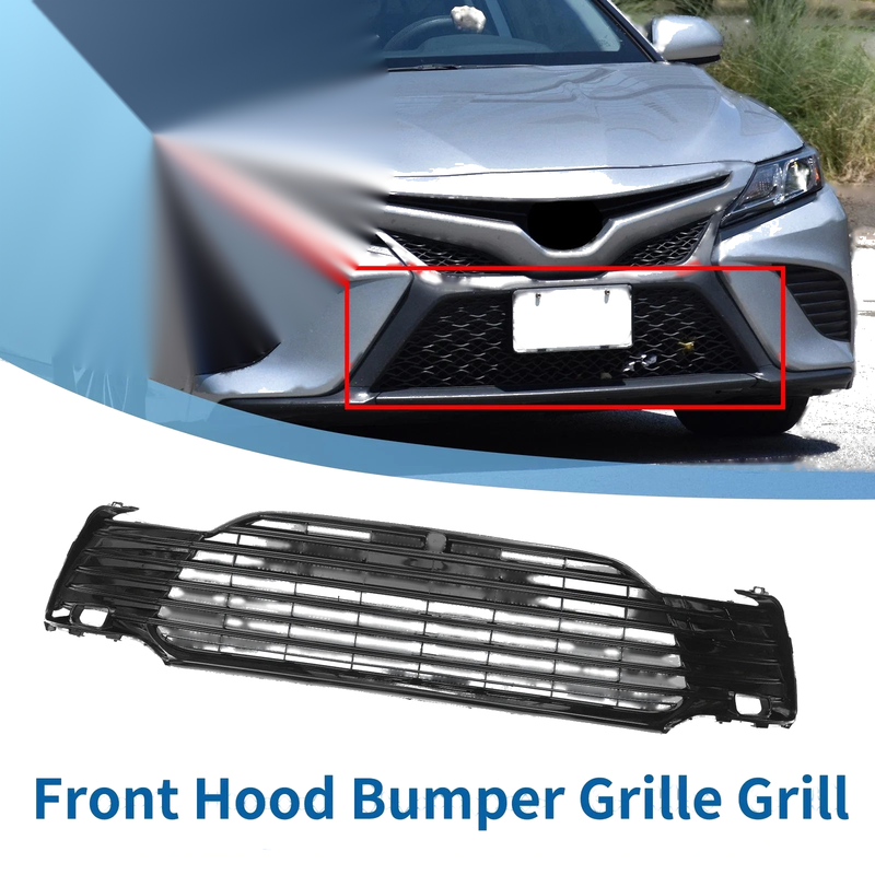 Toyota Camry LE 2021-2022 Black Front Lower Bumper Grille