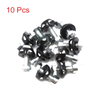 Make Model 10 x Black Aluminum Alloy Car/Motorcycle Decorative License Plate Bolt Screw
