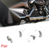 Kawasaki Pair M10x1.5 Silver Tone Swing Arm Spools Sliders